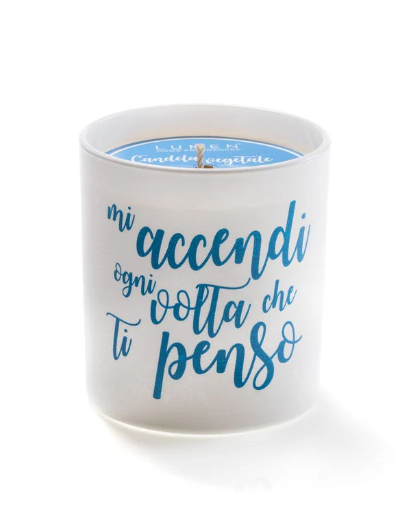 Candela Vegetale "Mi accendi ogni volta che ti penso" - Fico