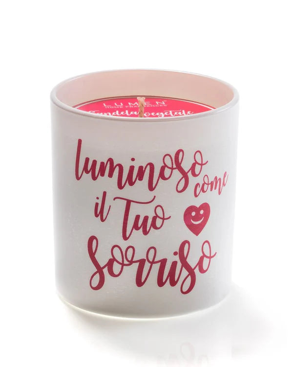 Candela Vegetale "Luminoso come il tuo sorriso" - Non ti scordar di me