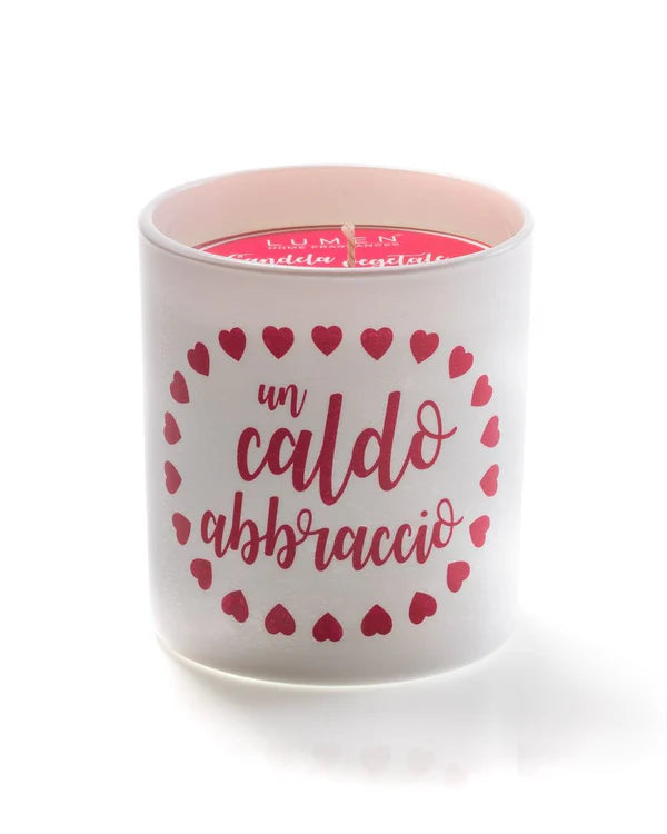 Candela Vegetale "Un Caldo Abbraccio" - Non ti scordar di me